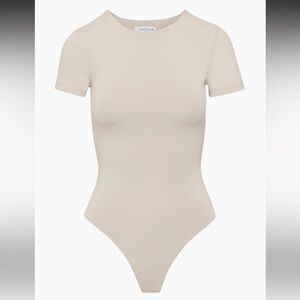 Aritiza Babaton Contour T-Shirt Bodysuit in Denude